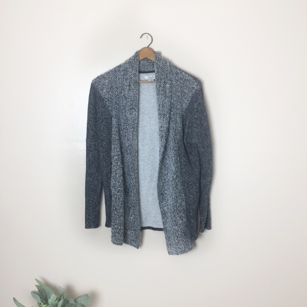 [Lucky Brand] Large Gray Open Front Cardigan Sweater